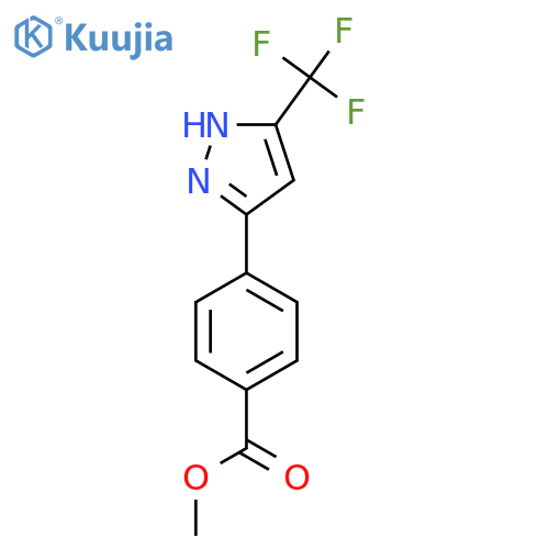 4-(5-Trifluoromethyl-2H-pyrazol-3-yl)-benzoic acid methyl ester structure