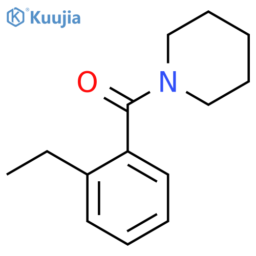 Piperidine, 1-(2-ethylbenzoyl)- structure