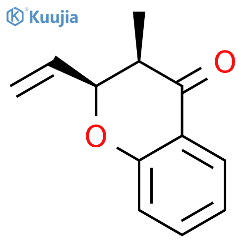 4H-1-BENZOPYRAN-4-ONE, 2-ETHENYL-2,3-DIHYDRO-3-METHYL-, CIS- structure