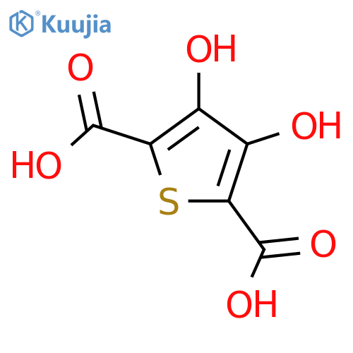 2,5-Thiophenedicarboxylicacid, 3,4-dihydroxy- structure