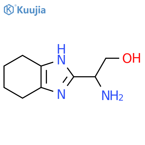 2-Amino-2-(4,5,6,7-tetrahydro-1H-benzimidazol-2-yl)ethanol structure