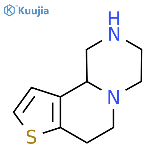 1,3,4,6,7,10b-Hexahydro-2H-thieno[3',2':3,4]pyrido[1,2-a]pyrazine structure