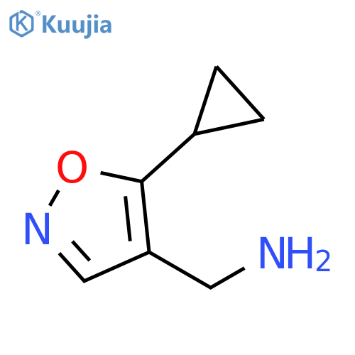 (5-cyclopropyl-1,2-oxazol-4-yl)methanamine structure
