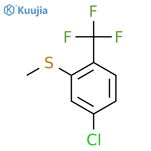 4-Chloro-2-methylthio-1-(trifluoromethyl)benzene structure