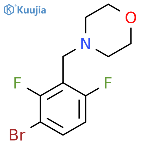 4-(2,6-Difluoro-3-bromobenzyl)morpholine structure