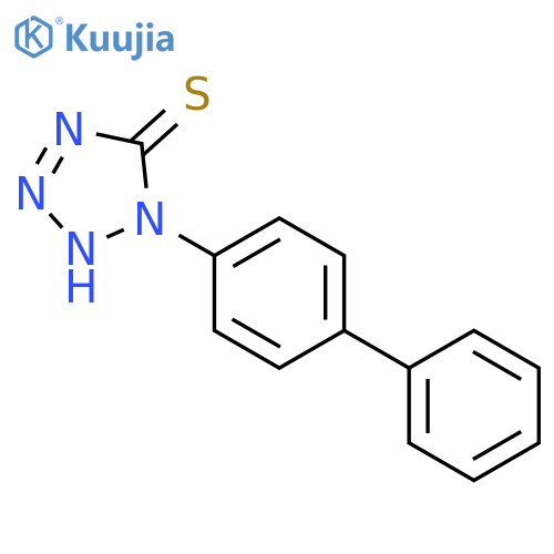 5H-Tetrazole-5-thione, 1-[1,1'-biphenyl]-4-yl-1,2-dihydro- structure