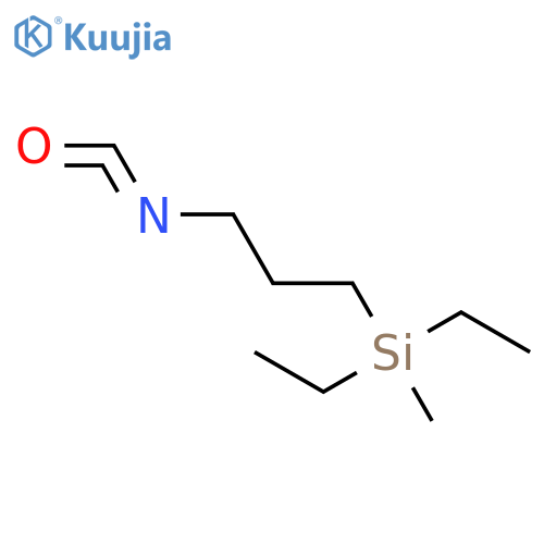 Silane, diethyl(3-isocyanatopropyl)methyl- structure