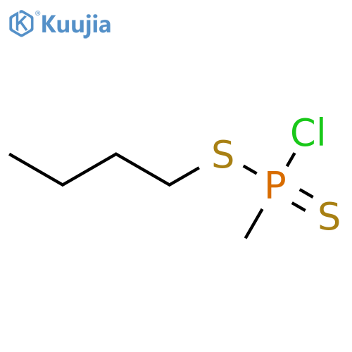 Phosphonochloridodithioic acid, methyl-, butyl ester structure