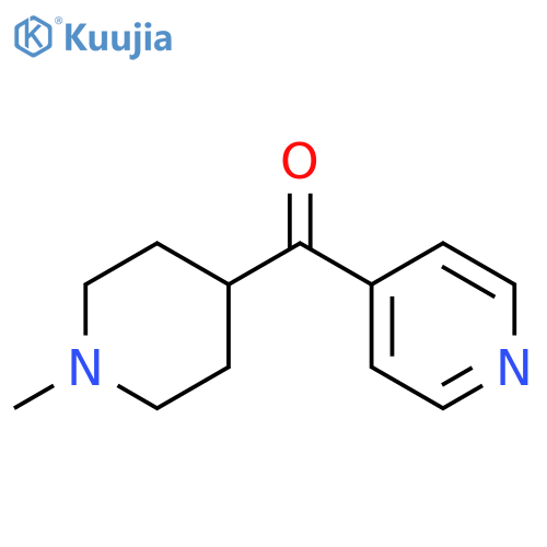 (1-methylpiperidin-4-yl)(pyridin-4-yl)methanone structure