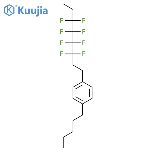 Benzene, 1-(3,3,4,4,5,5,6,6-octafluorooctyl)-4-pentyl- structure