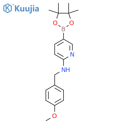N-(4-Methoxybenzyl)-5-(4,4,5,5-tetramethyl-1,3,2-dioxaborolan-2-yl)pyridin-2-amine structure