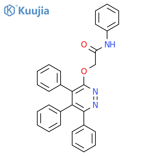 Acetamide, N-phenyl-2-[(4,5,6-triphenyl-3-pyridazinyl)oxy]- structure