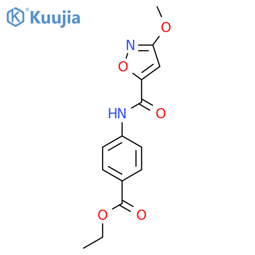 ethyl 4-(3-methoxy-1,2-oxazole-5-amido)benzoate structure