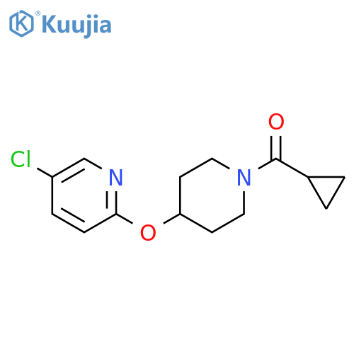 5-chloro-2-[(1-cyclopropanecarbonylpiperidin-4-yl)oxy]pyridine structure