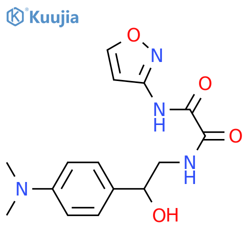 N'-{2-4-(dimethylamino)phenyl-2-hydroxyethyl}-N-(1,2-oxazol-3-yl)ethanediamide structure