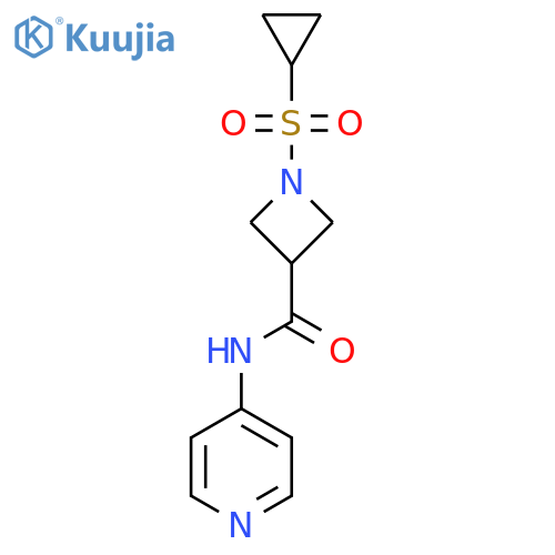 1-(cyclopropanesulfonyl)-N-(pyridin-4-yl)azetidine-3-carboxamide structure