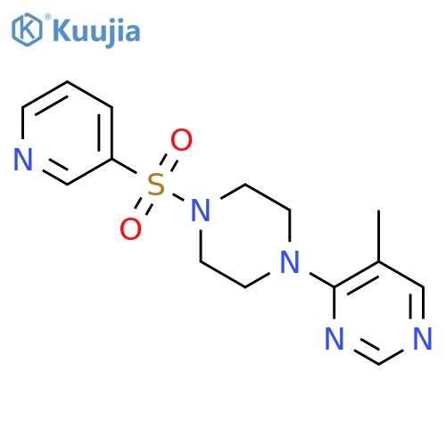 5-methyl-4-4-(pyridine-3-sulfonyl)piperazin-1-ylpyrimidine structure