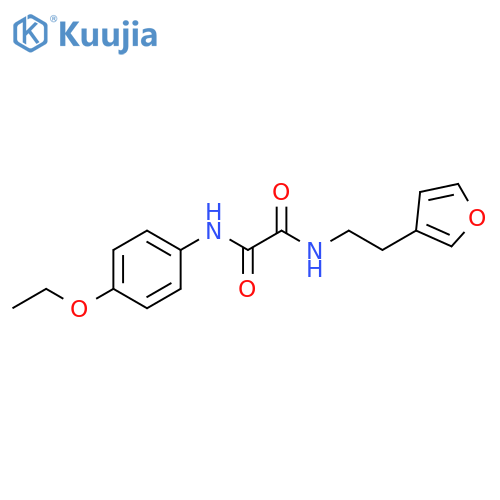 N'-(4-ethoxyphenyl)-N-[2-(furan-3-yl)ethyl]ethanediamide structure