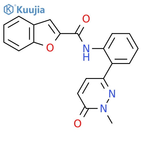 N-2-(1-methyl-6-oxo-1,6-dihydropyridazin-3-yl)phenyl-1-benzofuran-2-carboxamide structure