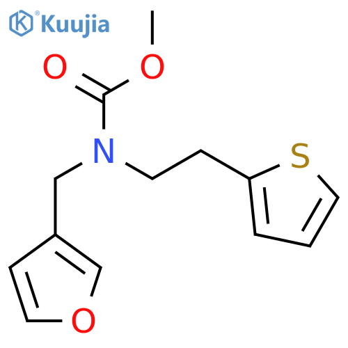 methyl N-(furan-3-yl)methyl-N-2-(thiophen-2-yl)ethylcarbamate structure