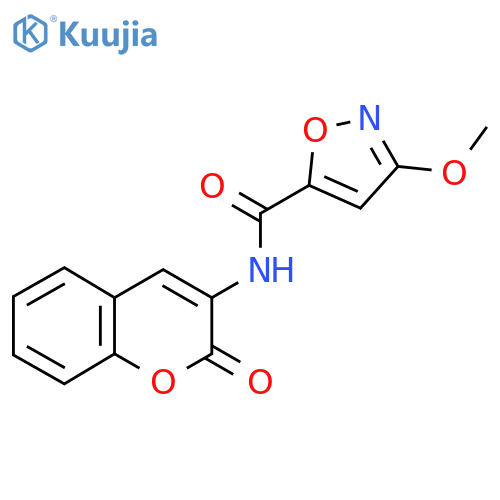 3-methoxy-N-(2-oxo-2H-chromen-3-yl)-1,2-oxazole-5-carboxamide structure