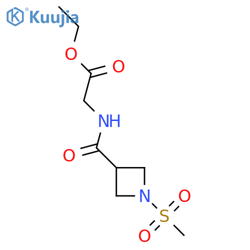 ethyl 2-(1-methanesulfonylazetidin-3-yl)formamidoacetate structure