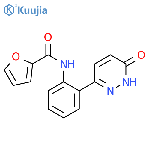 N-2-(6-oxo-1,6-dihydropyridazin-3-yl)phenylfuran-2-carboxamide structure