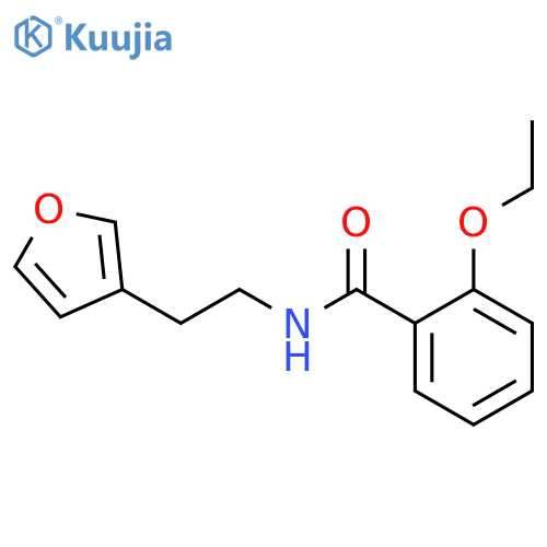 2-ethoxy-N-[2-(furan-3-yl)ethyl]benzamide structure