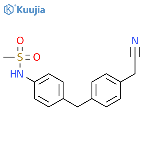 Methanesulfonamide, N-[4-[[4-(cyanomethyl)phenyl]methyl]phenyl]- structure