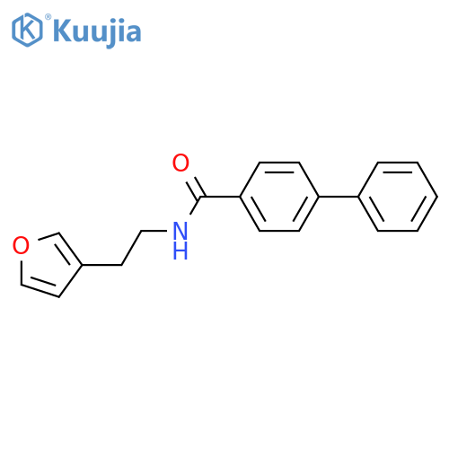 N-[2-(furan-3-yl)ethyl]-[1,1'-biphenyl]-4-carboxamide structure