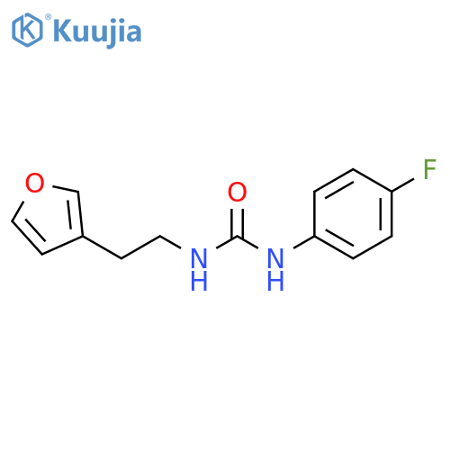 1-(4-fluorophenyl)-3-[2-(furan-3-yl)ethyl]urea structure