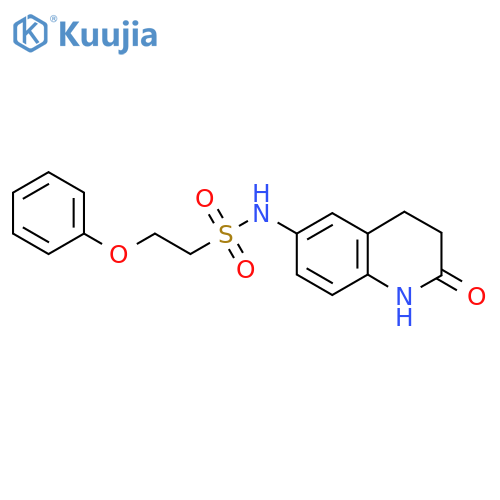 N-(2-oxo-1,2,3,4-tetrahydroquinolin-6-yl)-2-phenoxyethane-1-sulfonamide structure