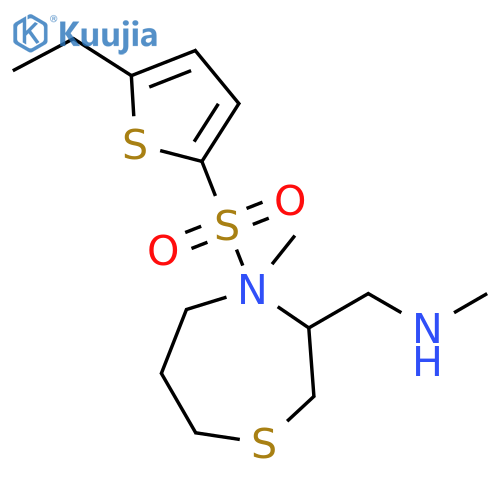 ({4-[(5-ethylthiophen-2-yl)sulfonyl]-1,4-thiazepan-3-yl}methyl)dimethylamine structure