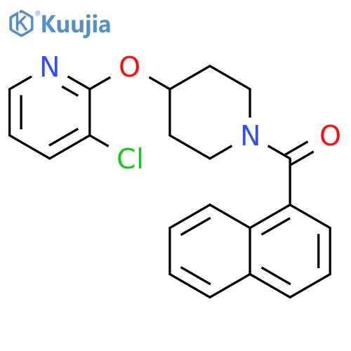 3-chloro-2-{[1-(naphthalene-1-carbonyl)piperidin-4-yl]oxy}pyridine structure