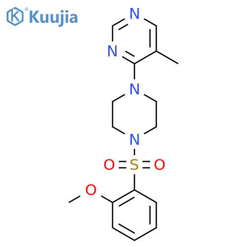 4-4-(2-methoxybenzenesulfonyl)piperazin-1-yl-5-methylpyrimidine structure