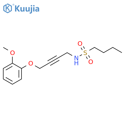 N-[4-(2-methoxyphenoxy)but-2-yn-1-yl]butane-1-sulfonamide structure