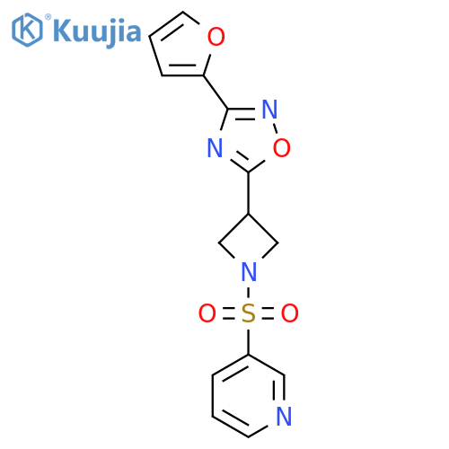 3-({3-3-(furan-2-yl)-1,2,4-oxadiazol-5-ylazetidin-1-yl}sulfonyl)pyridine structure