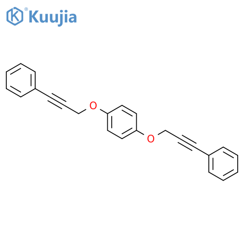 Benzene, 1,4-bis[(3-phenyl-2-propynyl)oxy]- structure