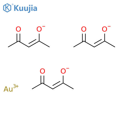 Gold,tris(2,4-pentanedionato-kO,kO')-, (OC-6-11)- (9CI) structure