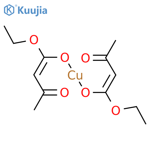 bis(ethylacetylacetate)copper structure