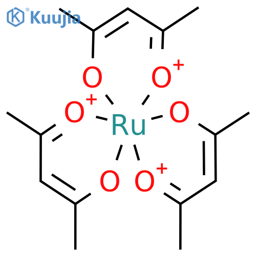 Tris(acetylacetonato)ruthenium(III) structure
