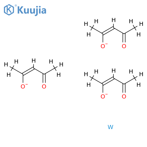 Tungsten,tris(2,4-pentanedionato-kO,kO')-, (OC-6-11)- (9CI) structure