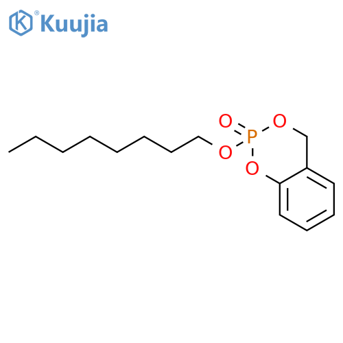 4H-1,3,2-Benzodioxaphosphorin, 2-(octyloxy)-, 2-oxide structure