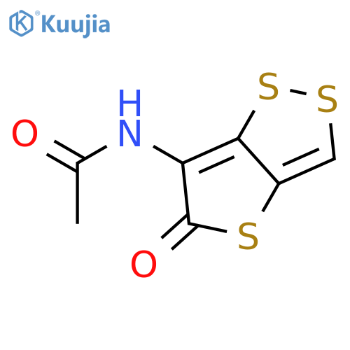 Acetamide, N-(5-oxo-5H-thieno[3,2-c]-1,2-dithiol-6-yl)- structure