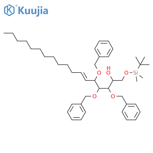 6-Octadecen-2-ol, 1-[[(1,1-dimethylethyl)dimethylsilyl]oxy]-3,4,5-tris(phenylmethoxy)-, (2R,3S,4R,5S,6E)- structure