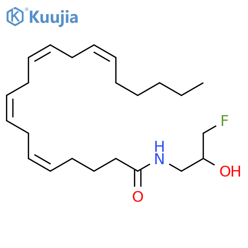 N-(3-fluoro-2-hydroxypropyl)-5Z,8Z,11Z,14Z-eicosatetraenamide structure