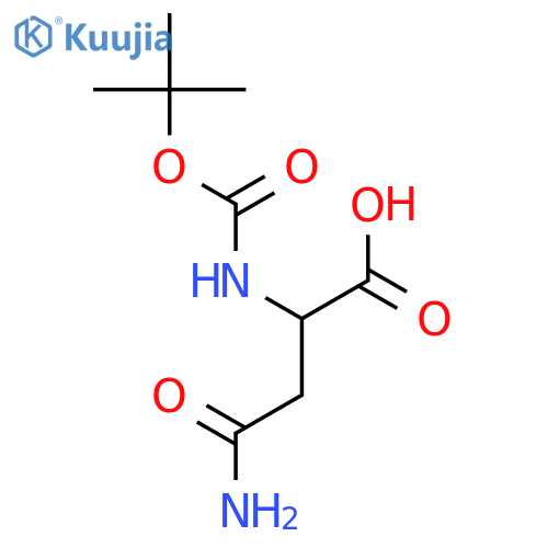 N2-(tert-Butoxycarbonyl)asparagine structure