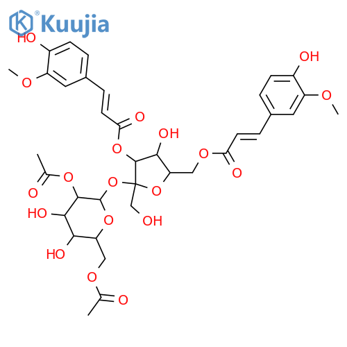 Acylsucroses; 3'-O-(4-Hydroxy-3-methoxy-Z-cinnamoyl), 6'-O-(4-hydroxy-3-methoxy-E-cinnamoyl), 2,6-di-Ac structure