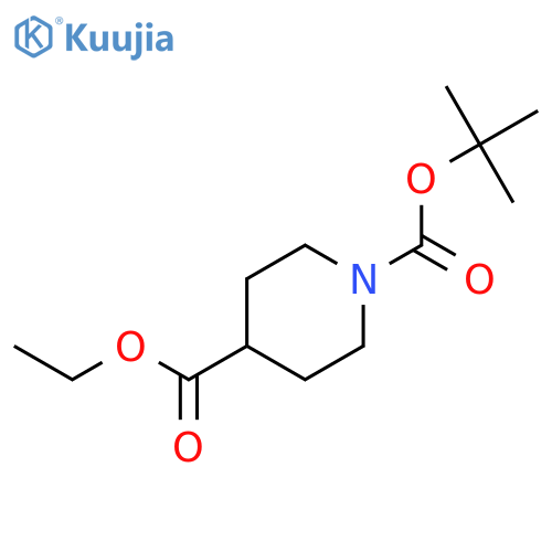 1-tert-butyl 4-ethyl piperidine-1,4-dicarboxylate structure