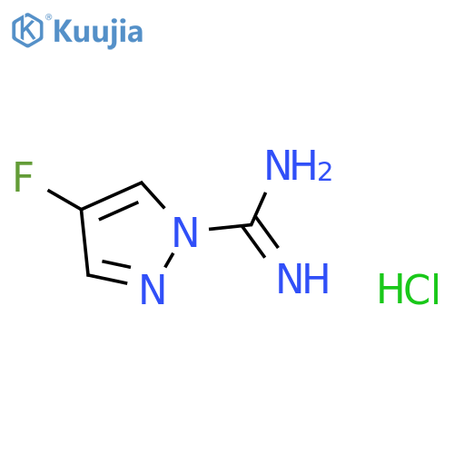4-FLUORO-1H-PYRAZOLE-1-CARBOXIMIDAMIDE HCL structure